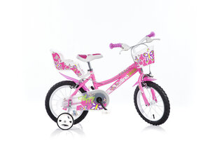 Tüdrukute jalgratas Dino Bikes 16" (166R-02) hind ja info | Laste jalgrattad | kaup24.ee