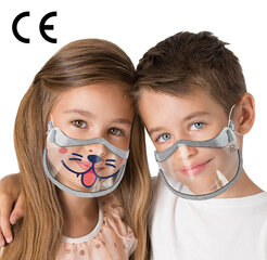 Laste näovisiir suu ja nina katmiseks KIDS SHIELD, 2 tk hind ja info | Peakaitsmed | kaup24.ee
