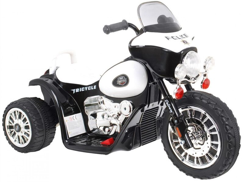 Elektriline politsei mootorratas "Harley Davidson", must hind