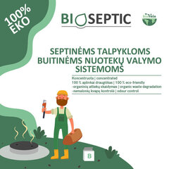 Vahend septikutele / reoveepuhastussüsteemidele Biovala - Bioseptic, 250 g / 20 m3 hind ja info | Mikroorganismid, bakterid | kaup24.ee
