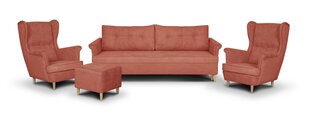 Pehme mööbli komplekt Bellezza Elite II, punane hind ja info | Pehme mööbli komplektid  | kaup24.ee