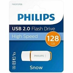 PHILIPS USB 2.0 FLASH DRIVE SNOW EDITION (ORANGE) 64GB hind ja info | Mälupulgad | kaup24.ee