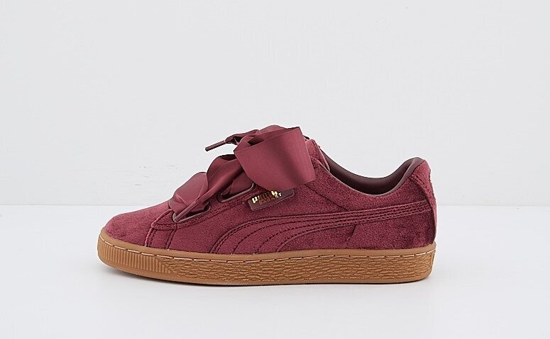 puma basket heart velour