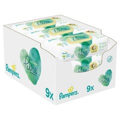 Salvrätikud PAMPERS Coconut Pure, 9x42 tk. hind ja info | Niisked salvrätikud | kaup24.ee