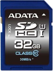 A-Data 32GB SDHC UHS-I U1 10 Class hind ja info | Fotoaparaatide mälukaardid | kaup24.ee