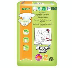 Mähkmed Muumi Baby Mini (2) 3-6 kg, 58 tk. hind ja info | Mähkmed | kaup24.ee