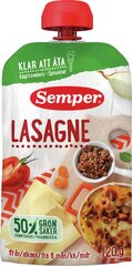 Lasanje Semper, 6 kuud, 120g. hind ja info | Püreed | kaup24.ee
