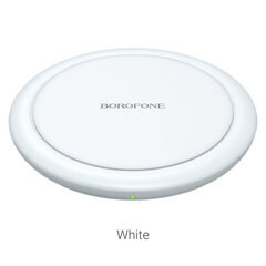 Juhtmeta laadija Borofone BQ6 QC3.0 (15W), valge hind ja info | Mobiiltelefonide laadijad | kaup24.ee