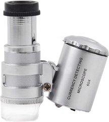 Mini mikroskoop 60x hind ja info | Mikroskoobid ja teleskoobid | kaup24.ee