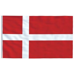 vidaXL Taani lipp 90 x 150 cm hind ja info | Lipud ja tarvikud | kaup24.ee