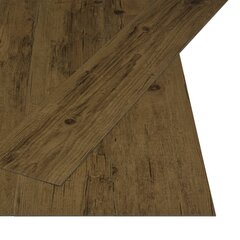 vidaXL iseliimuvad põrandalauad 4,46 m² 3 mm PVC, naturaalne pruun hind ja info | Laminaatpõrandad | kaup24.ee
