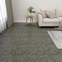 vidaXL iseliimuvad põrandaplaadid 55 tk, PVC, 5,11 m², hall hind ja info | Terrassipõrandad | kaup24.ee