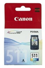 Tindikassett Canon CL-511, trikoloor hind ja info | Tindiprinteri kassetid | kaup24.ee