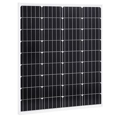 vidaXL päikesepaneel 80 W monokristalliline alumiinium ja turvaklaas hind ja info | Päikeseenergiajaamade osad | kaup24.ee
