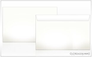 Конверт C5, белый, 162x229мм цена и информация | Конверты, открытки | kaup24.ee