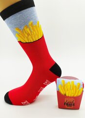 Мeeste sokid French fries socks, Exercise? I thought you said extra fries! hind ja info | Meeste sokid | kaup24.ee