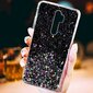 Fusion glue glitter silikoonist ümbris Samsung G998 Galaxy S21 Ultra 5G, must