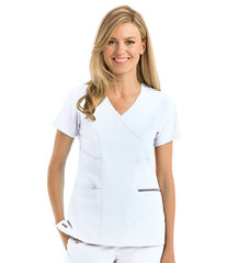 Naiste meditsiiniline pluus GRST001 White hind ja info | Meditsiiniriided | kaup24.ee
