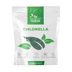 Toidulisand Raw Powders Chlorella, 250 g hind ja info | Vitamiinid, toidulisandid, preparaadid tervise heaoluks | kaup24.ee