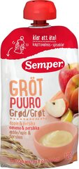 Riisi ja kaera puder koos õuna ja virsikuga Semper, 6+ kuud, 120 gr​ hind ja info | Püreed | kaup24.ee