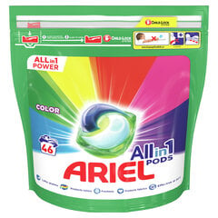 Pesukapslid Ariel Color, 46 tk hind ja info | Pesuvahendid | kaup24.ee