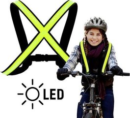 Helkurrihmad Easypix StreetGlow LED, roheline hind ja info | Jalgrattariided | kaup24.ee