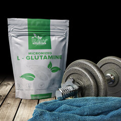 Toidulisand Raw Powders Mikroniseeritud L-glutamiinipulber, 550 g hind ja info | Glutamiin | kaup24.ee