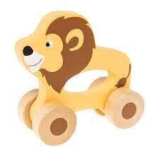 Puidust lõvi ratastel, Smiki hind ja info | Imikute mänguasjad | kaup24.ee