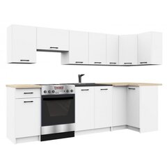 Köögikappide komplekt NORE Oliwia 3 m, valge hind ja info | Köögimööbli komplektid | kaup24.ee