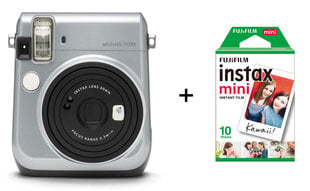 Kiirpildikaamera Fujifilm Instax Mini 70 Michael Kors + Instax Mini Glossy (10tk) , Silver hind ja info | Kiirpildikaamerad | kaup24.ee