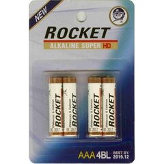 Rocket HD AAA patareid, 4 tk hind ja info | Patareid | kaup24.ee