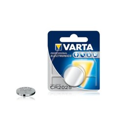 Liitiumpatarei Varta CR2025 Proffesional Electronics 3V Lithium Tablet Battery (1pcs) hind ja info | Patareid | kaup24.ee
