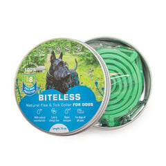 BITELESS parasiidivastane silikoonist kaelarihm koertele, 70 cm hind ja info | Toidulisandid ja parasiitide vastased tooted | kaup24.ee