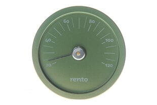 Sauna termomeeter Rento Ø15cm, roheline hind ja info | Sauna aksessuaarid | kaup24.ee