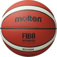 Korvpall Molten B6G3800 FIBA, suurus 6 hind ja info | Korvpallid | kaup24.ee