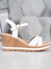 Naiste lahtised kingad, valge 890982244 hind ja info | Naiste sandaalid | kaup24.ee