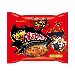 Eriti vürtsikas Korea pasta Buldak Hot 2xSpicy Chicken Ramen, 140 g hind ja info | Makaronid | kaup24.ee