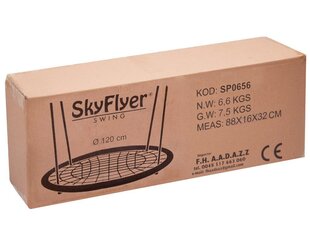 Õue kiik „SkyFlyer“, läbimõõduga 120 cm, sinine hind ja info | Kiiged | kaup24.ee