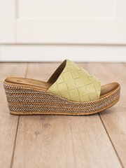 Naiste lahtised kingad, roheline 891246910 hind ja info | Naiste sandaalid | kaup24.ee