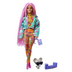 Barbie® Extra nukk - Pink Braids GXF09 hind ja info | Tüdrukute mänguasjad | kaup24.ee