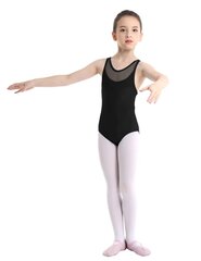 Tüdrukute võimlemistrikoo pikkusele 98 - 104 cm hind ja info | Balletiriided | kaup24.ee
