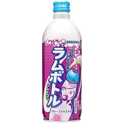 Jaapani jook Sangaria Grape Ramune Soda, 500 ml hind ja info | Külmad joogid | kaup24.ee