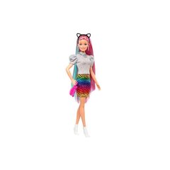 Nukk Barbie vikerkaarevärviliste juustega hind ja info | Tüdrukute mänguasjad | kaup24.ee