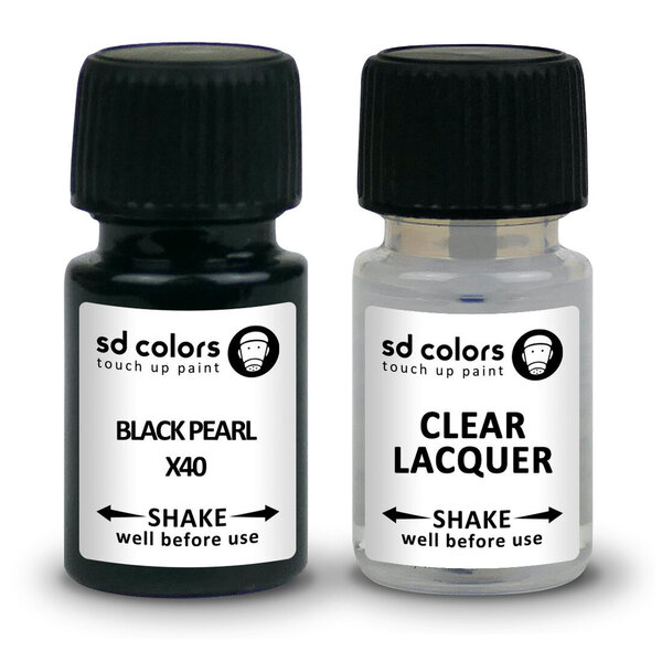 SD COLORS BLACK PEARL X40 MITSUBISHI Kriimustuste parandamise värv 8ml Värvikood X40 BLACK PEARL (Värv+lakk) hind ja info | Auto värvikorrektorid | kaup24.ee