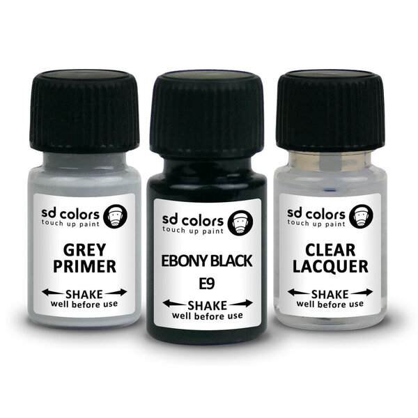 SD COLORS EBONY BLACK E9 HYUNDAI Kriimustuste parandamise värv 8ml Värvikood E9 EBONY BLACK (Värv+primer+lakk) hind ja info | Auto värvikorrektorid | kaup24.ee