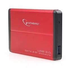 Gembird EE2-U3S-2-R hind ja info | Väliste kõvaketaste ümbrised | kaup24.ee