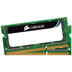 Corsair 8GB 1600MHz DDR3 SO-DIMM KIT OF 2 CMSO8GX3M2C1600C11 hind ja info | Operatiivmälu (RAM) | kaup24.ee