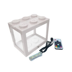 KIKA akvaariumiklots White LED 16x10,5x14cm hind ja info | Akvaariumid ja seadmed | kaup24.ee