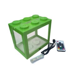 KIKA akvaariumiklots Green LED 16x10,5x14cm hind ja info | Akvaariumid ja seadmed | kaup24.ee