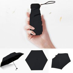 minikompaktne ja kerge musta värvi vihmavari hind ja info | Meeste vihmavarjud | kaup24.ee
